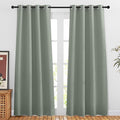 NICETOWN Sage Green 80 inch Doorway Curtains, Thermal Drapes Grommet Privacy by NICETOWN