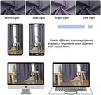 Simplebrand Ava Greyish Purple Short Blackout Curtains - Image 8