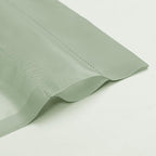 OVZME 2 Panels Sheer Sage Green Curtains 54 Inches Length Window Treatment - Image 2