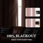 RYB HOME Bedroom Blackout Curtains 84 inches Long, 100% Blackout Thermal - Image 4