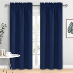 DWCN Navy Blue Blackout Curtains by DWCN