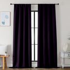 Simplebrand Ava BlackBerry Blackout Curtains by Simplebrand