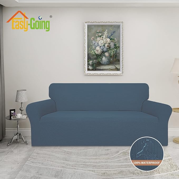 Easy-Going 100% Waterproof Couch Cover, Dual Waterproof Sofa Cover, Stretch - Image 2