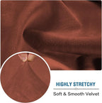 H.VERSAILTEX Velvet Stretch Individual Couch Cushion Cover Plush Slipcover - Image 5