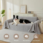 Couch Cover for Dogs, Boho Sofa Covers for 3 Cushion Couch, Chenille Sofa - Image 3