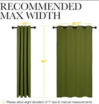 NICETOWN Bedroom Curtain Panels Blackout Draperies, Thermal Insulated Solid - Image 7
