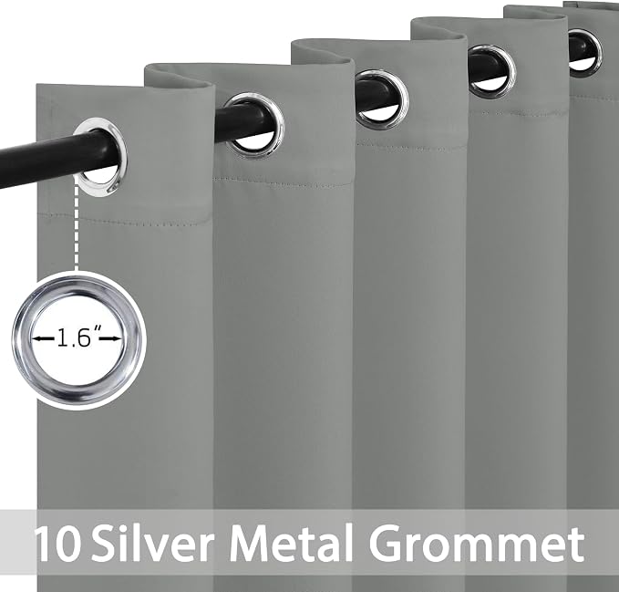 Yakamok Dove Grey Room Darking 63 Inch Length 2 Panel Sets - Image 2