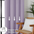 Simplebrand Lilac Blackout Curtains - Image 7