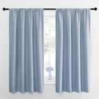 NICETOWN Kitchen Curtains, Short Blackout Drapes, Vintage Blue, 34 in x 45 in by NICETOWN