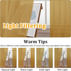Gwine Gold Sheer Curtains 30 Inch Length, Short Light Filtering Voile Small - Image 6
