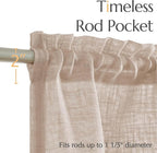 jinchan Farmhouse Linen Valance - Image 8