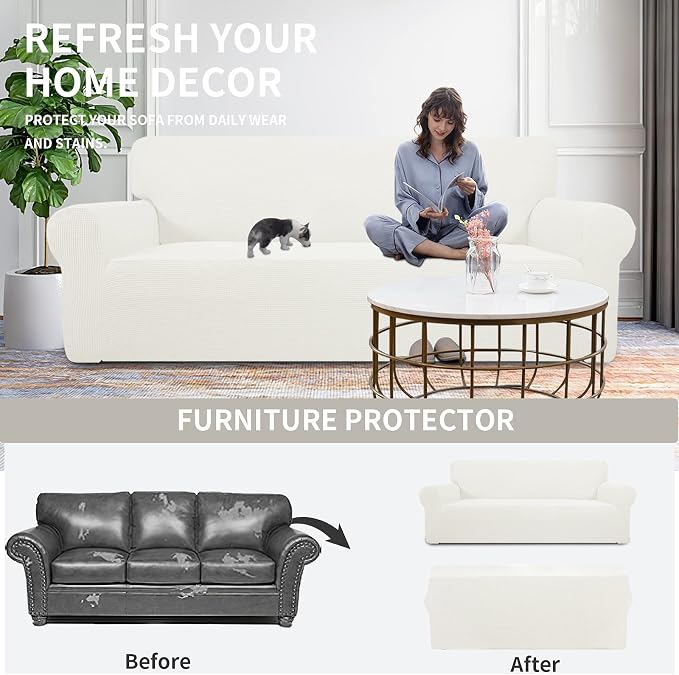 Easy-Going Stretch Oversized Sofa Slipcover 1-Piece Sofa Cover Furniture - Image 5