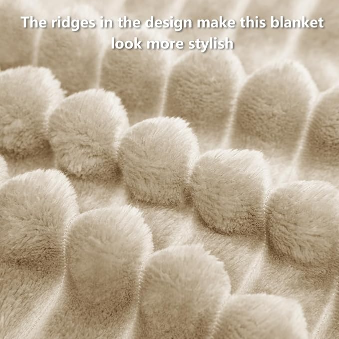 IMEET Linen Ribbed Twin Blanket - Image 8