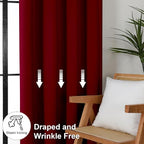 Simplebrand Ava Red Blackout Curtains - Image 7