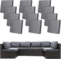 12Pcs Stretch Patio Cushion Covers, Outdoor Couch Covers Replacement, Outdoor by BIETYONE