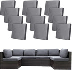 12Pcs Stretch Patio Cushion Covers, Outdoor Couch Covers Replacement, Outdoor by BIETYONE