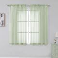 Simplebrand Rod Pocket Top Solid Voile Sheer Curtains by Simplebrand