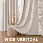 H.VERSAILTEX Linen 100% Blackout Curtains - Image 7