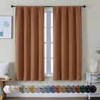 Simplebrand Ava Sun Baked Blackout Curtains by Simplebrand