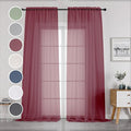 OWENIE Sheer Curtains 96 Inch Long, Elegant Sheer Curtains by OWENIE