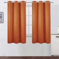 LEMOMO Orange Blackout Curtains 42 x 63 Inch Length/Set of 2 Curtain by Lemomo