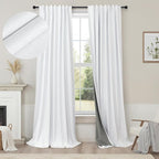 Room Divider Curtains 12ft Extra Long Blackout Curtains by Pitalk