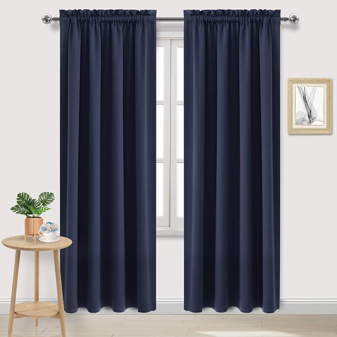 DWCN Blackout Curtains Room Darkening Thermal Insulated Bedroom Curtains Window by DWCN