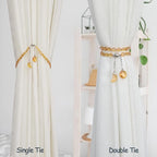 PEDOBO Magnetic Curtain Tiebacks, 2 Pack Crystal Beaded Sun & Moon Pendants - Image 4
