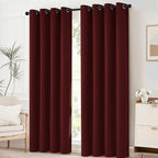 Yakamok Blackout Curtains for Bedroom, Thermal Insulated Blackout Window - Image 2