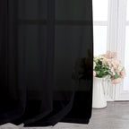 Chyhomenyc Black Sheer Scarf Valances - Image 4