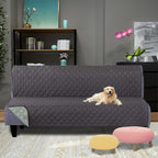 U-NICE HOME Futon Sofa Covers Reversible Sofa Slipcover Armless Cover Furniture - Image 2