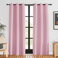 NICETOWN Blackout Window Curtains 80 inch Long, 2 Panels, 34 inch, Rouge Pink by NICETOWN
