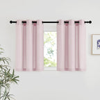 NICETOWN Blush Pink Linen Curtains by NICETOWN