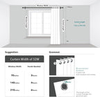 Deconovo Room Darkening Curtains, Farmhouse Boho Beige Curtain, Thermal - Image 5