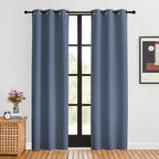 NICETOWN Blackout Curtains for Bedroom, Stone Blue, 34-inch Wide x 80-inch Long by NICETOWN