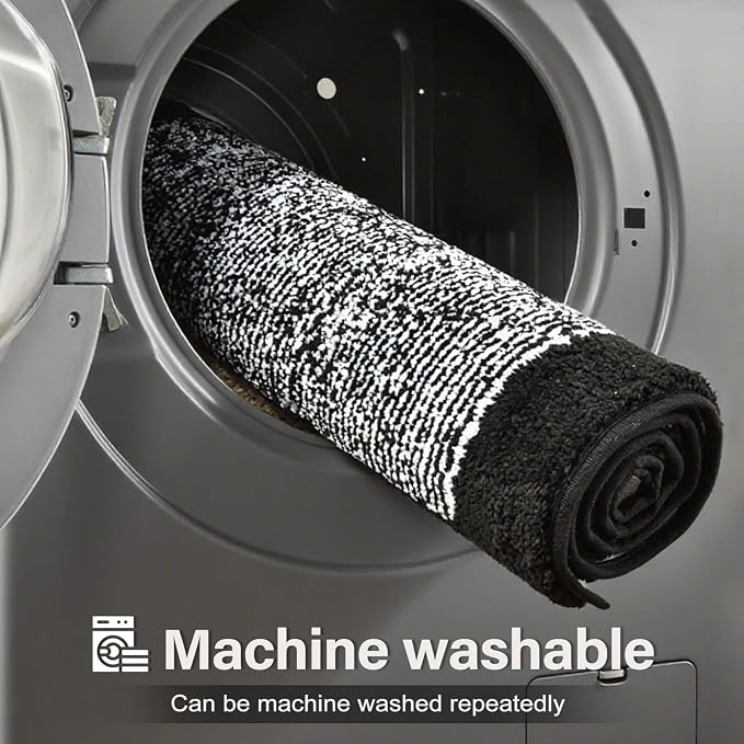 Bathroom Rugs 24x17 Non Slip Washable, Soft Absorbent Quick Dry Mats - Image 9