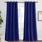 NICETOWN Navy Blue Blackout Curtains 120 inches Length by NICETOWN