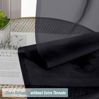 Black Sheer Curtains Tier 30 Inches Length 2 Panels Set, Light Filtering - Image 5