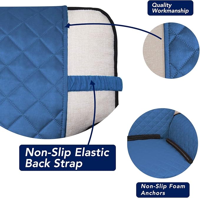PureFit Reversible Quilted Sofa Cover, Water Resistant Slipcover Furniture - Image 3