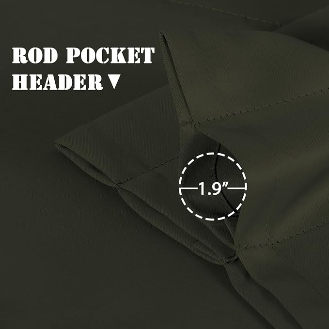 H.VERSAILTEX 4 Panels Blackout Valances - Image 4