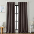 Simplebrand Ava Chocolate Blackout Curtains by Simplebrand