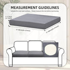 8Pcs Stretch Patio Cushion Covers, Outdoor Couch Covers Replacement, Outdoor - Image 2