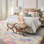 4x6 Ft Shag Kids Colorful Rugs for Bedroom, Ultra Soft Fluffy Furry Area Rugs - Image 3