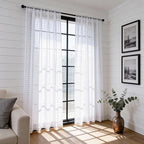 SpaceDresser Check Sheer Curtains 72 Inches Long - Image 4
