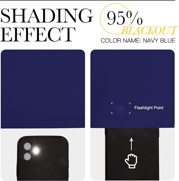 NICETOWN Blackout Curtains for Living Curtains, 1 Pair, 34-inch W x 84-inch L - Image 4