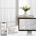 Extra Long Sheer White Curtains - Image 7