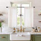 BGment Small Linen Curtains 36 Inch Length by BGment