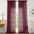 Extra Wide Sheer Curtains 120 Inches Long, Extra Long Light Filtering Modern by Home