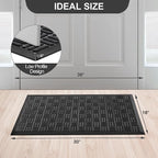 Mibao Front Door Mat, Heavy Duty Durable Welcome Mat - Image 2