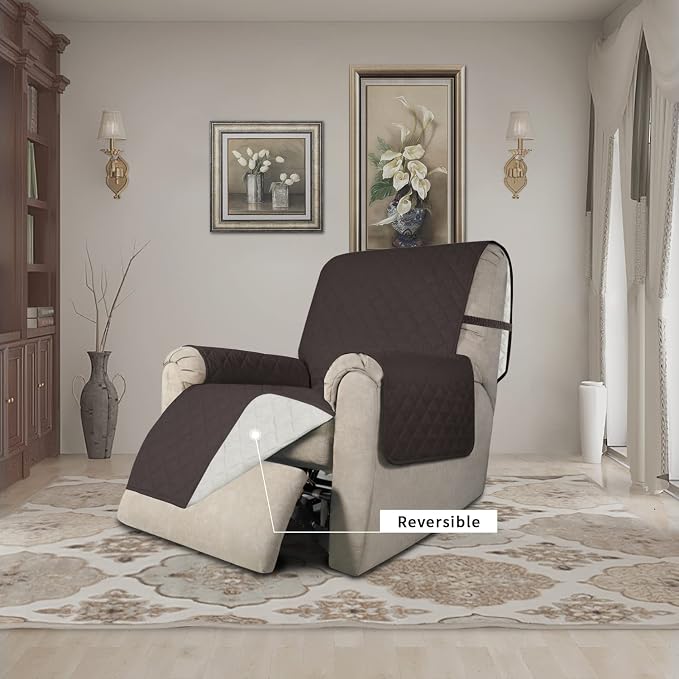 Easy-Going Recliner Chair Slipcover Reversible Sofa Cover Water Resistant Couch - Image 2
